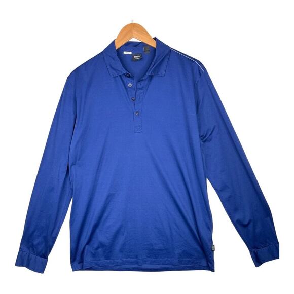 Boss by Hugo Boss men's pullover quarter button collared shirt size XL - Picture 1 of 7